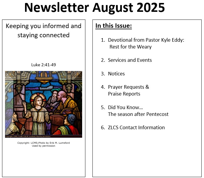 Monthly Newsletter August - September 2025