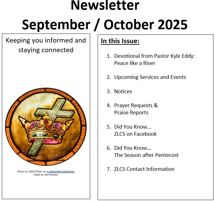 Monthly Newsletter September - October 2025