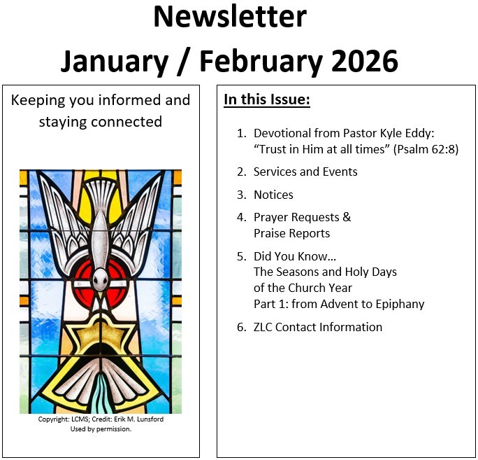 Monthly Newsletter January - February 2026